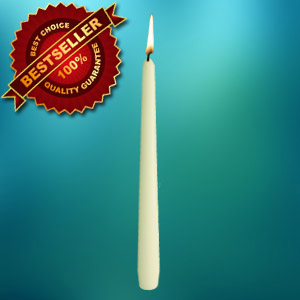 TC002_White Taper Candle 10” bseller